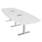 Skutchi Designs 45 in W, 120 in L, 29 in H, Engineered Wood Top, White HAR-ABOT-46X119-T-ELEC-WHCYPRESS - alternate 1